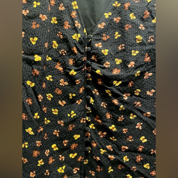 Madewell Silk Daylight Tie-Sleeve Top in Feline Floral - Picture 9 of 15